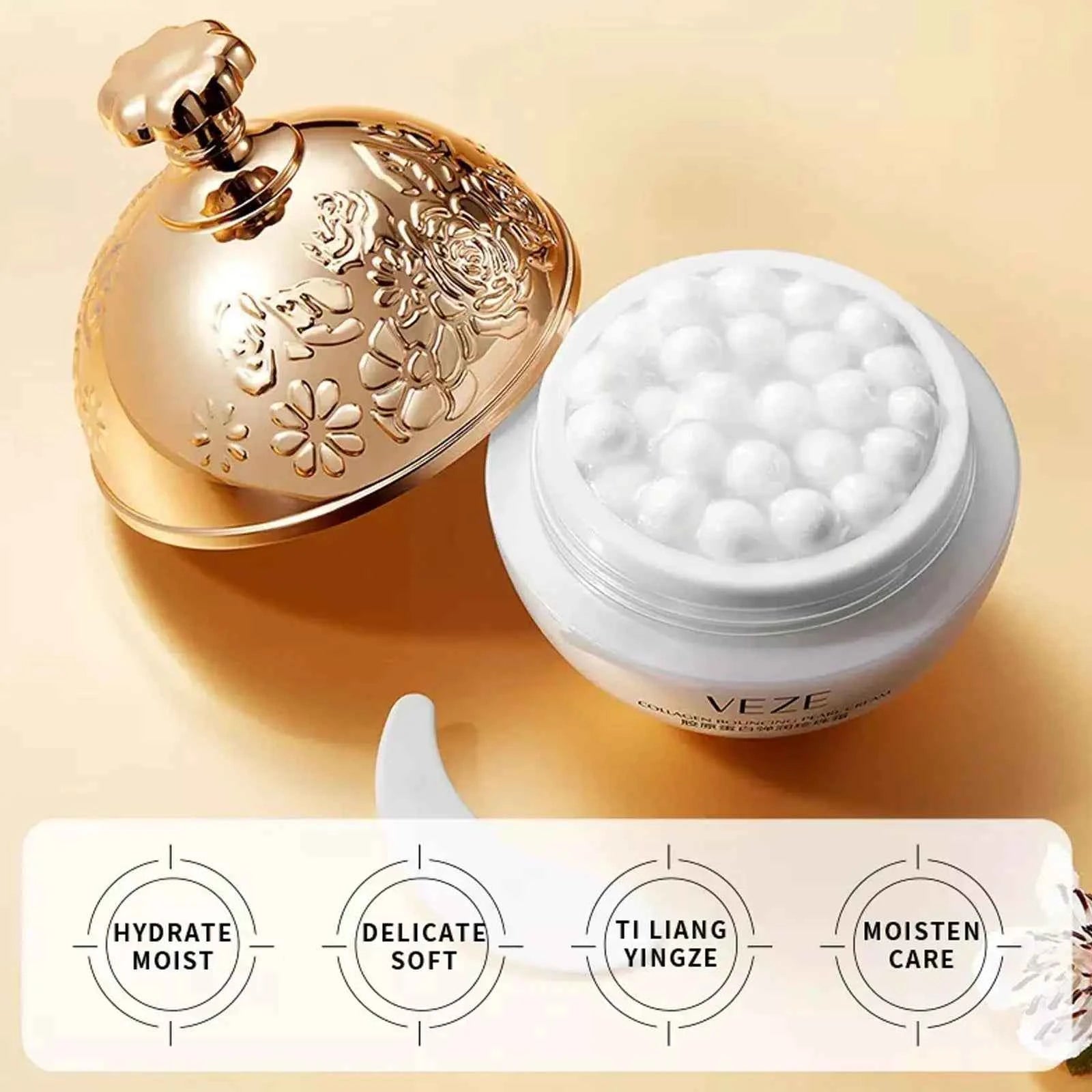 Image of Kollagen Perle Füllung Gesichts Creme Für Gesicht Frauen Lifting Straffende Feuchtigkeitsspendende Koreanische Creme Gesicht Creme Hautpflege