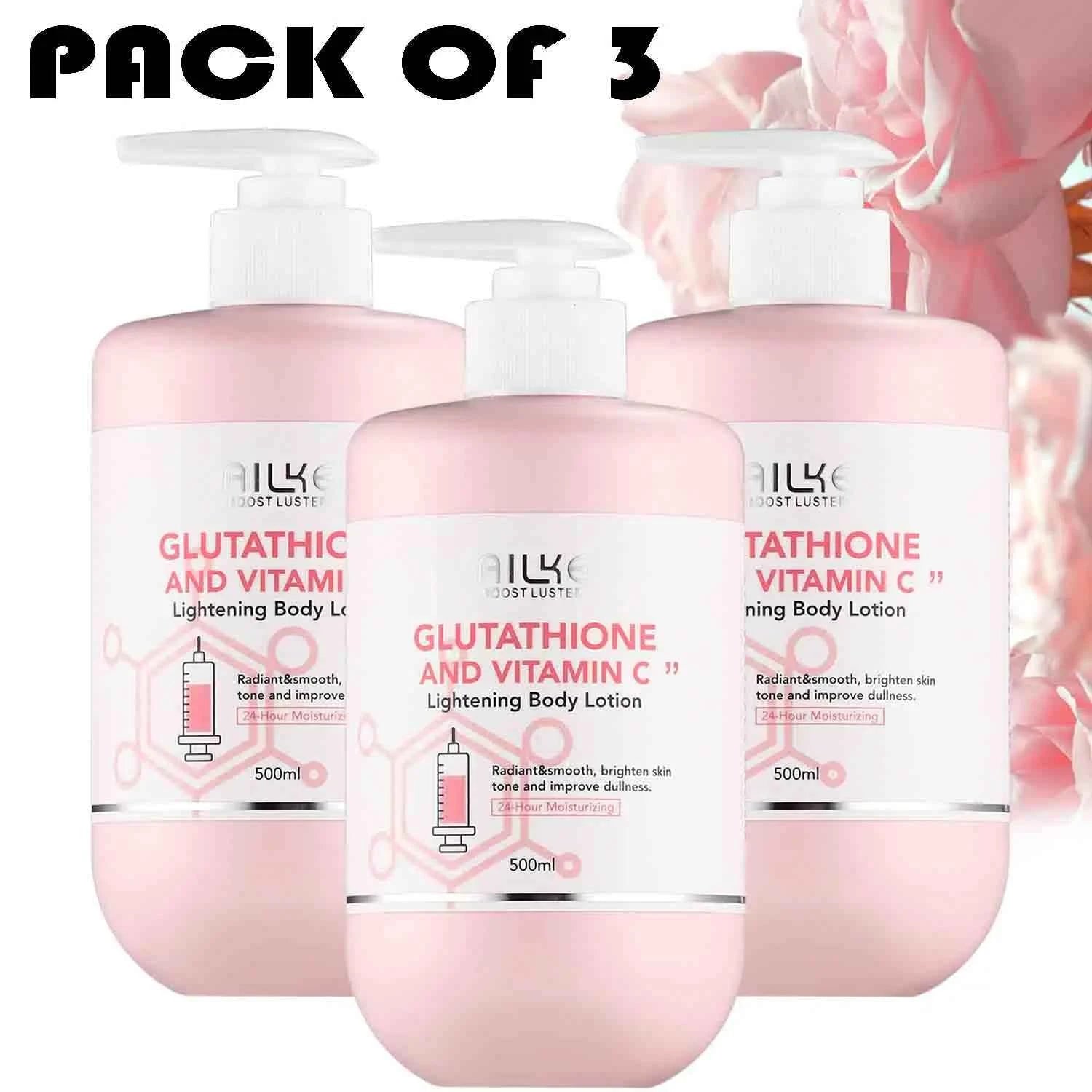 Image of AILKE Whitening Feuchtigkeitsspendende koreanische Gesichts- und Körperlotion, reduziert Melaninfalten, Vitamin C dunkle Flecken, entfernt Hautpflegecreme