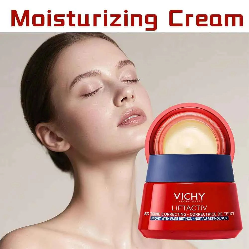 Image of Koreanische VICHY B3 Kollagen Straffende Flecken-Aufhellungscreme Hautpflege Tiefenwirksame Feuchtigkeitspflege und Reduzierung Feiner Linien