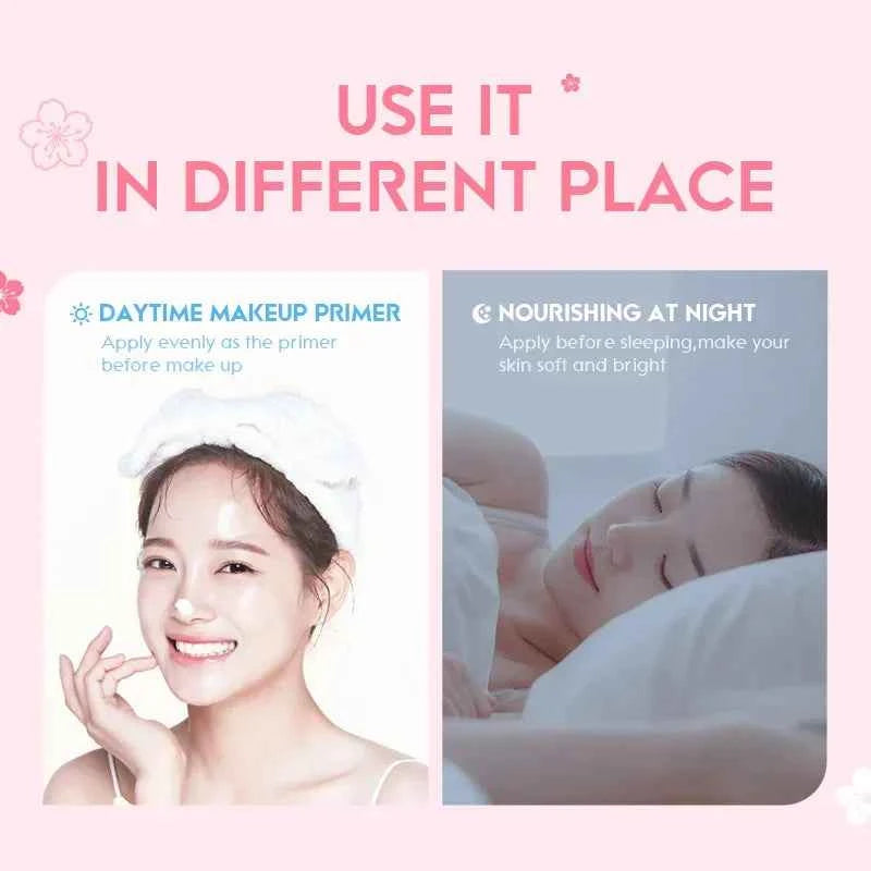 Image of LAIKOU 60g Japan Sakura Essenz Creme Kirschblüte Gesichts Creme Feuchtigkeits Anti Falten Anti Aging Erhellen Haut Hautpflege