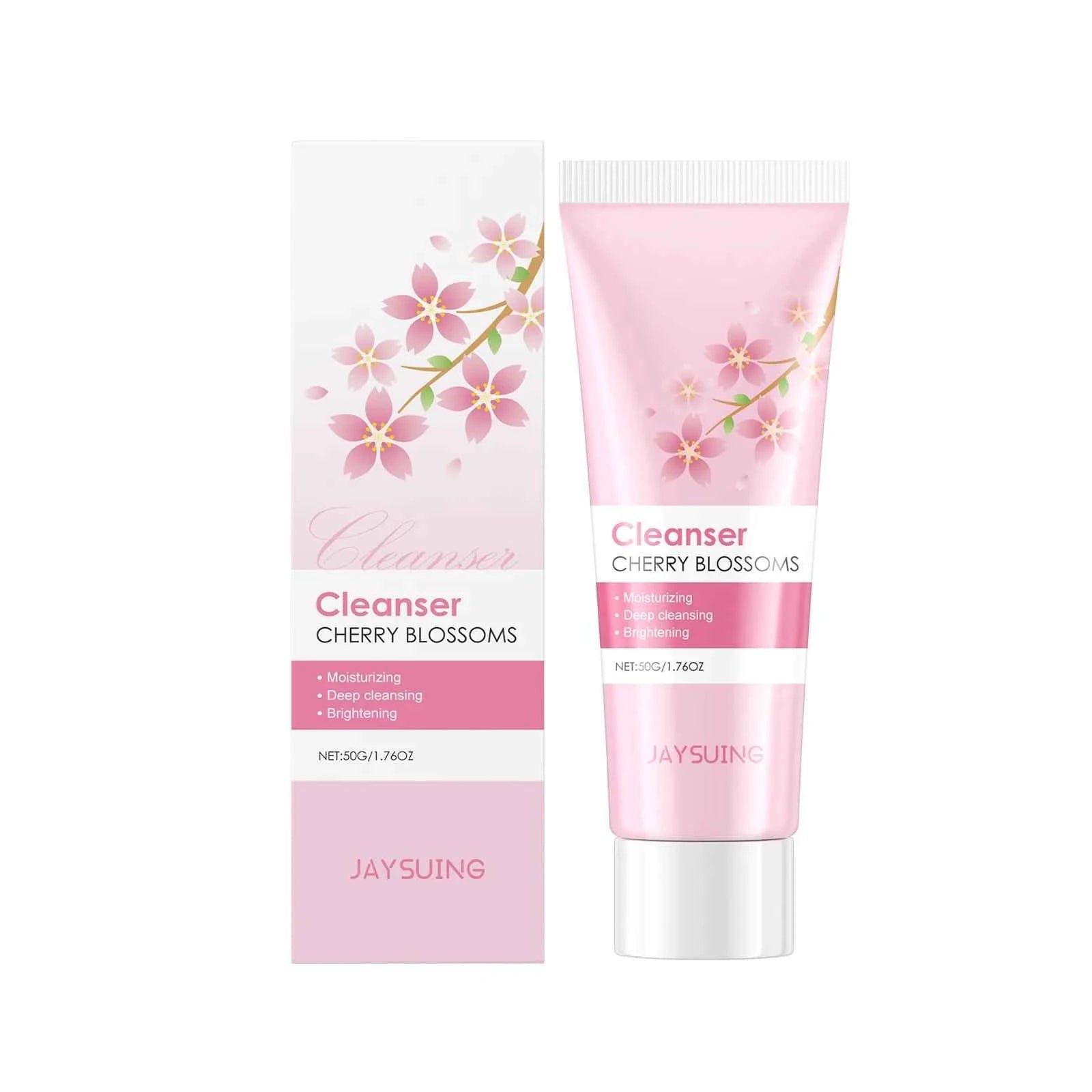 Image of Sakura Hautpflege-Set, Feuchtigkeitscreme, Gesichtscreme, Serum, Toner, Gesichtsreiniger, Augencreme, Anti-Falten, Aufhellung, Gesichtspflege-Set für Frauen