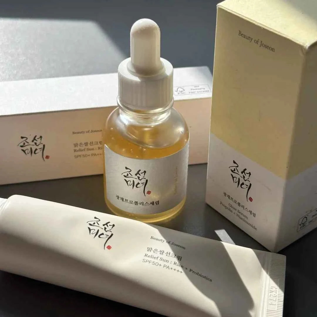 Image of Koreanische Marke Erfrischende Toner Feuchtigkeitsspendende Gesichtscreme Augencreme Haut Essenz Öl Reis Probiotische Hautpflege Set Sonnencreme Sonnencreme