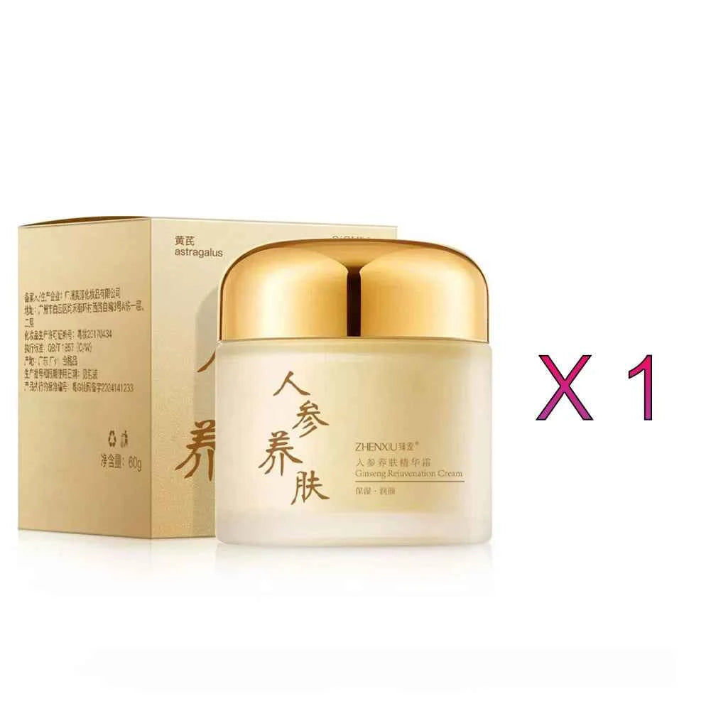 Image of Ginseng-Gesichtscreme, Anti-Falten, feuchtigkeitsspendend, glättendes Ginseng-Serum, Anti-Aging, reduziert feine Linien, Feuchtigkeitscreme, Hautpflege, 60 g