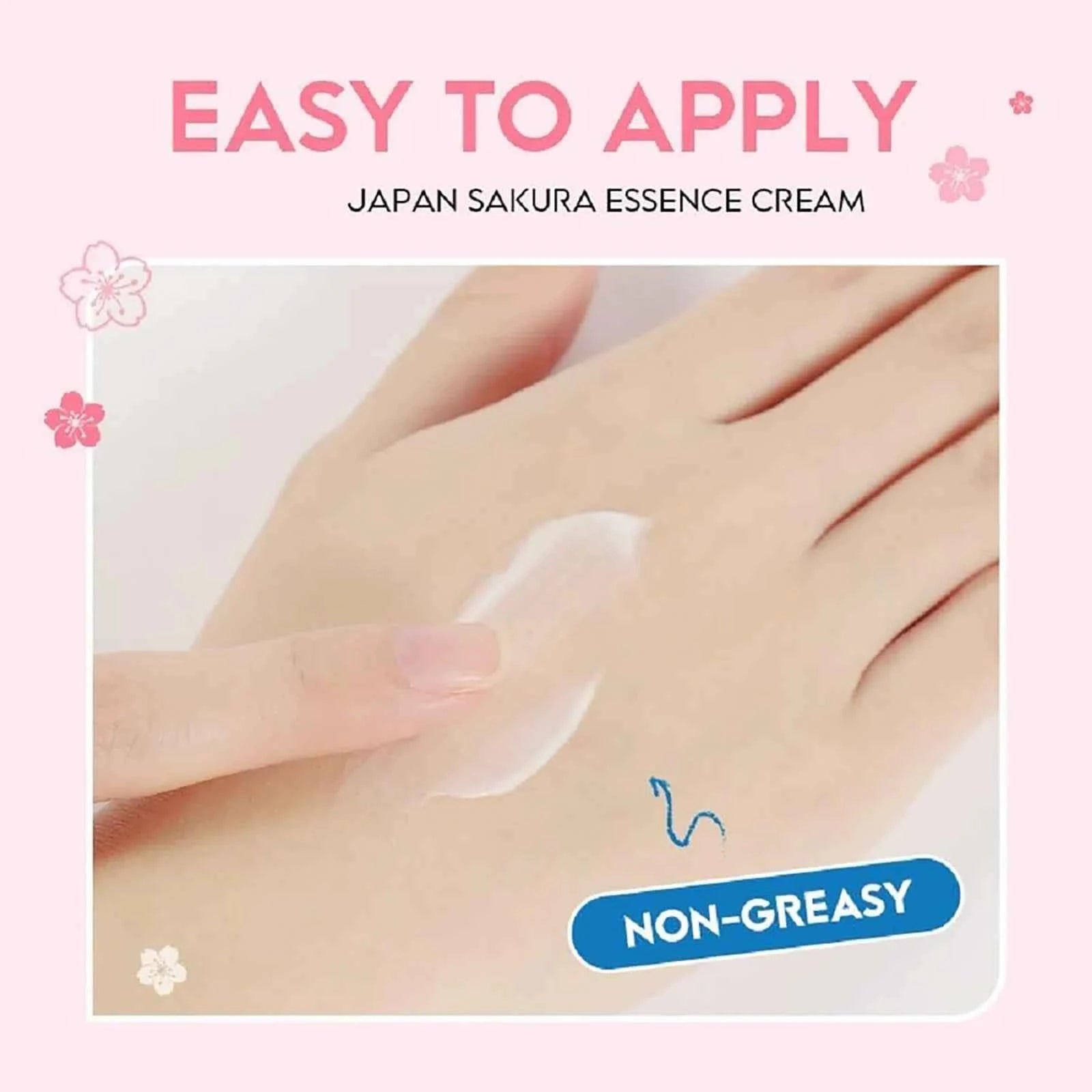 Image of Japan Sakura Essence Cream, Sakura Tone Up Cream mit Hyaluronsäure,