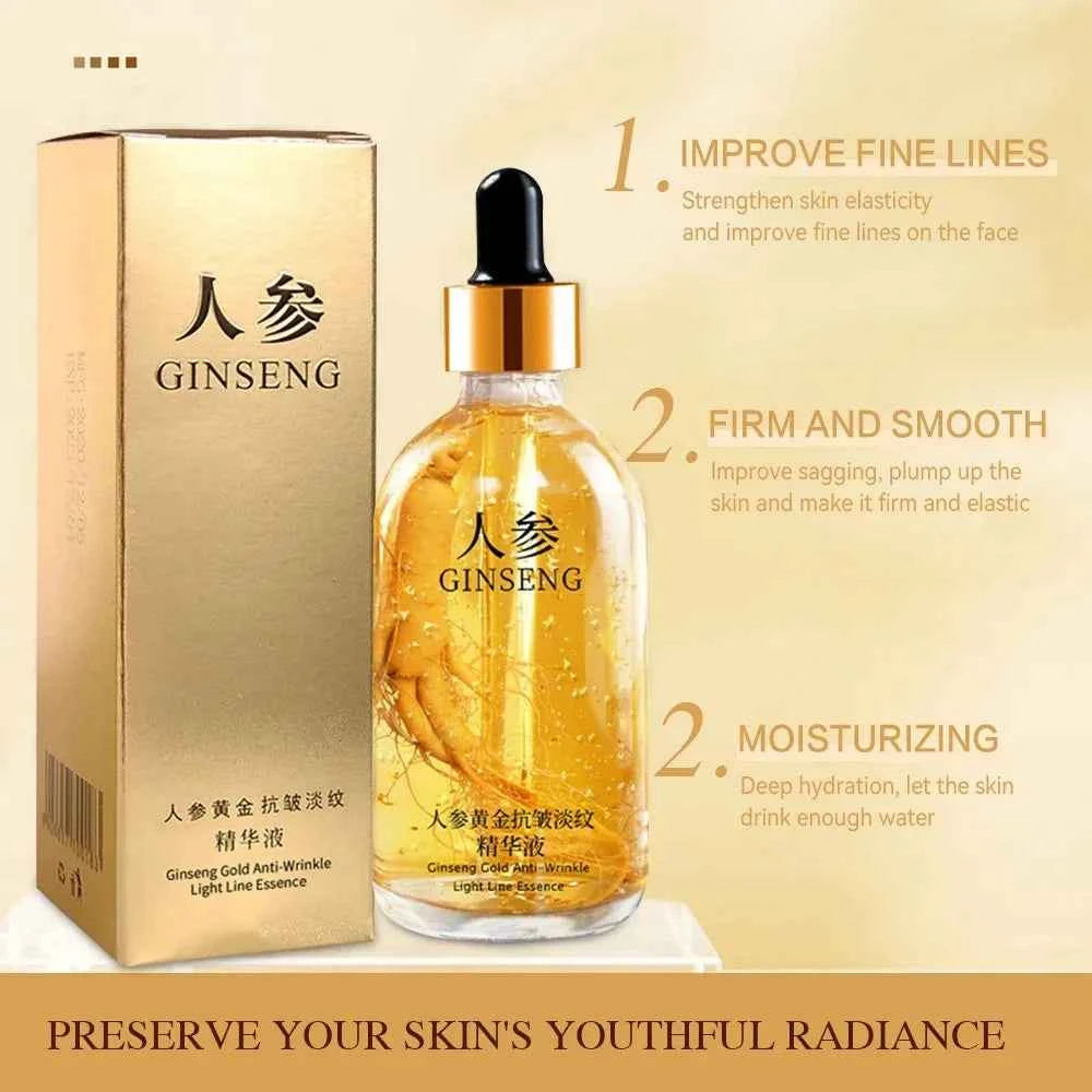 Image of Koreanische Ginseng-Essenz, Polypeptid, Anti-Aging, ätherisches Öl, Gold-Polyeptid, Anti-Falten-Essenz, strafft die Haut, reduziert feine Linien