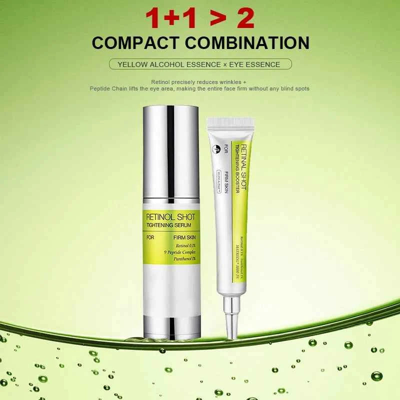 Image of Koreanisches Vita A Retinol Firming Serum Augencreme-Set Tightening Booster Deeply Moisturizing Pore Shrink Dark Circles Repair Serum