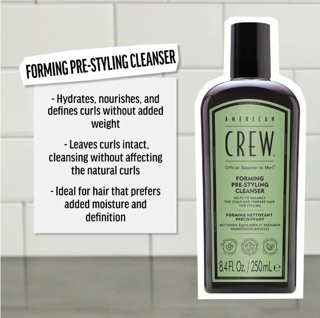 Image of American Crew Forming Pre Styling Cleanser Shampoo 250ml-3
