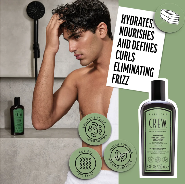 Image of American Crew Forming Pre Styling Cleanser Shampoo 250ml-4