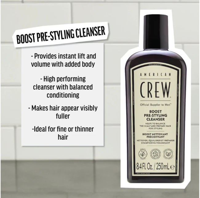 Image of American Crew Boost Pre Styling Shampoo 250ml-2