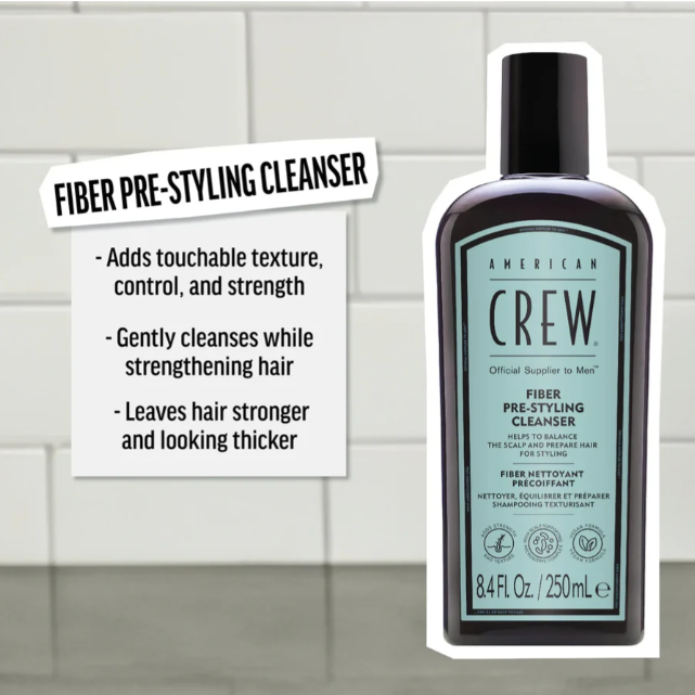 Image of American Crew Fiber Pre Styling Shampoo 250ml-1
