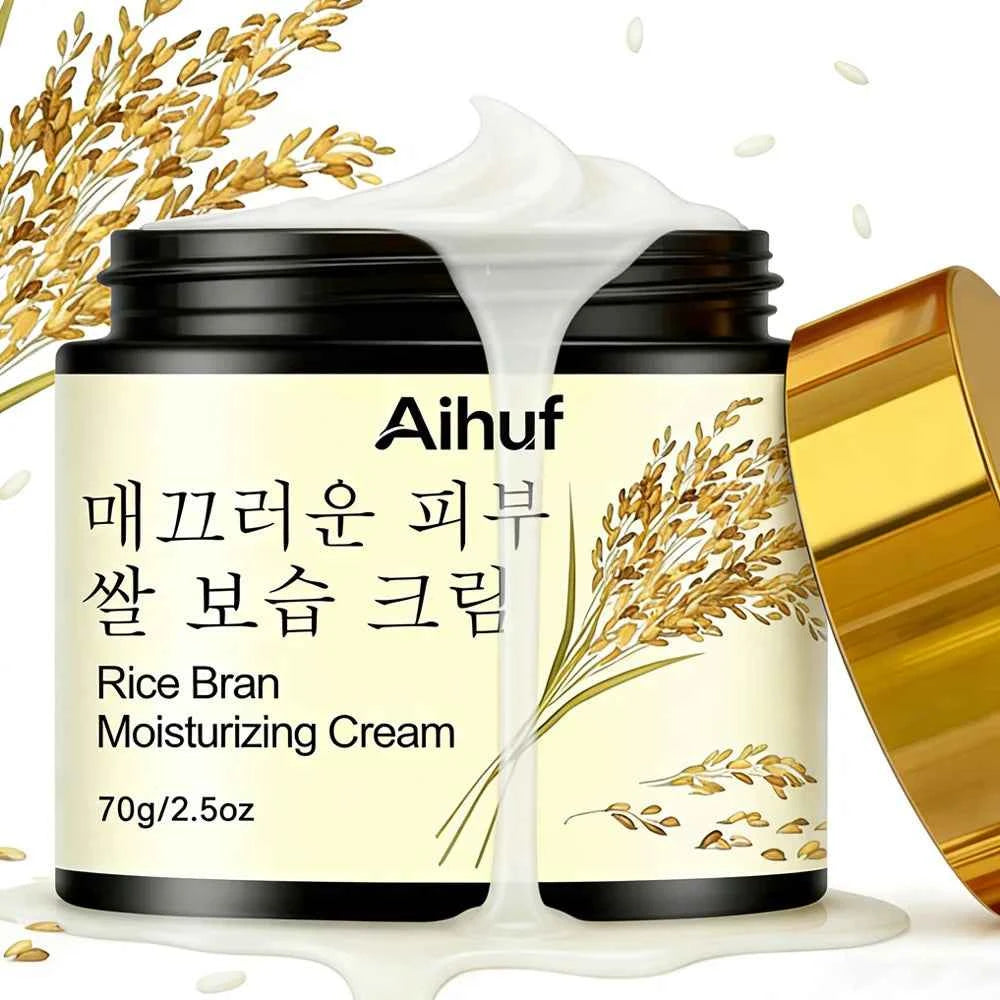 Image of Aihuf Seoul Skincare Rice Feuchtigkeitscreme mit Retinol, Hyaluronsäure, Schnee, Lotus, mehrere Pflanzenextrakte, hautaufhellend, gleichmäßiger Ton