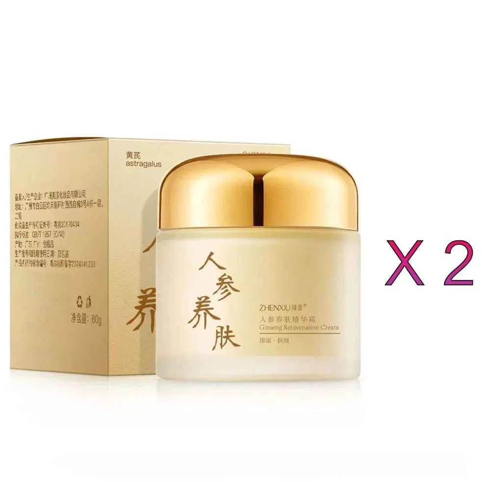 Image of Ginseng-Gesichtscreme, Anti-Falten, feuchtigkeitsspendend, glättendes Ginseng-Serum, Anti-Aging, reduziert feine Linien, Feuchtigkeitscreme, Hautpflege, 60 g