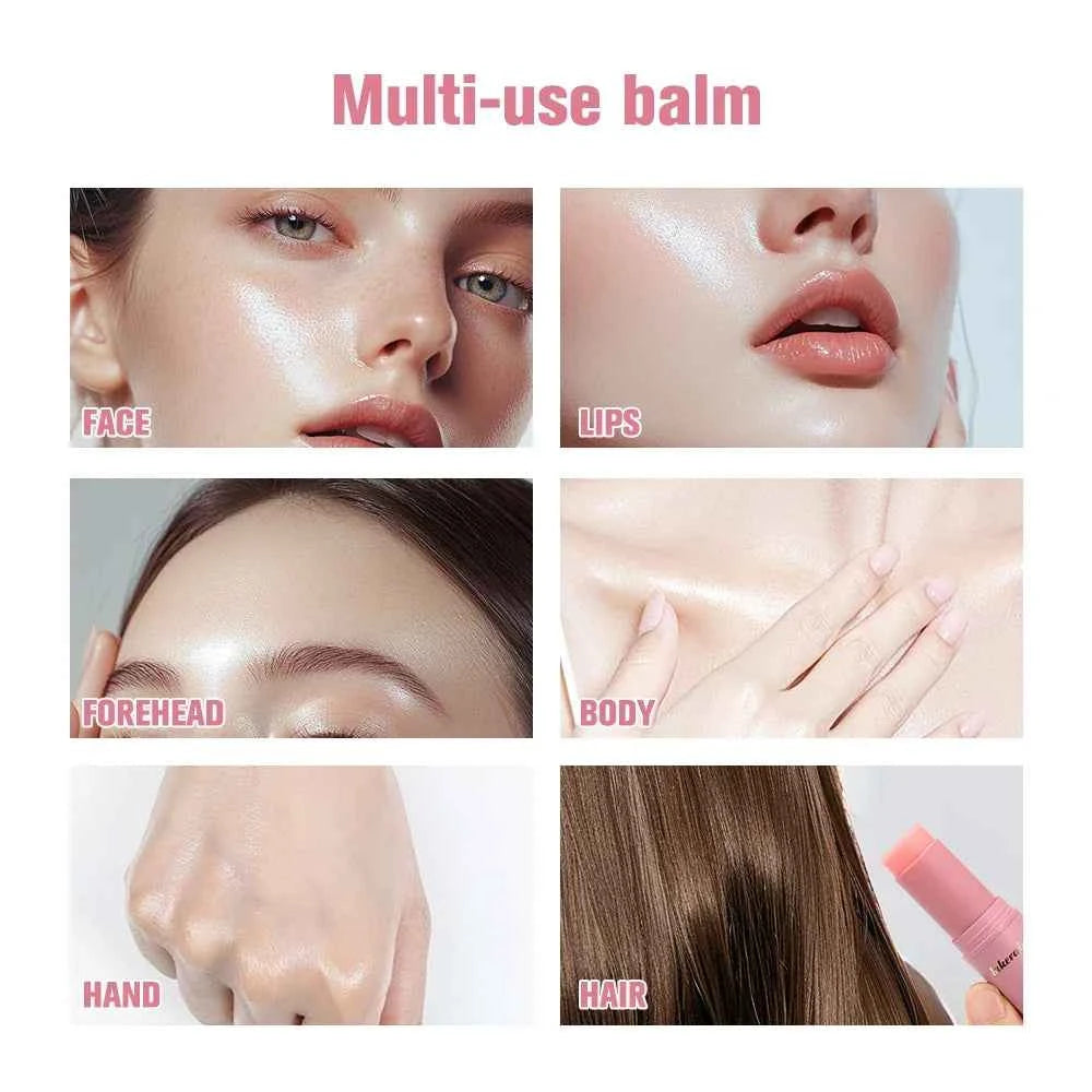 Image of Korean Bounce Multi Balm Collagen Pink Stick Wrinkle Bounce Balm Multi Cream Dull Cosmetics Skin Care