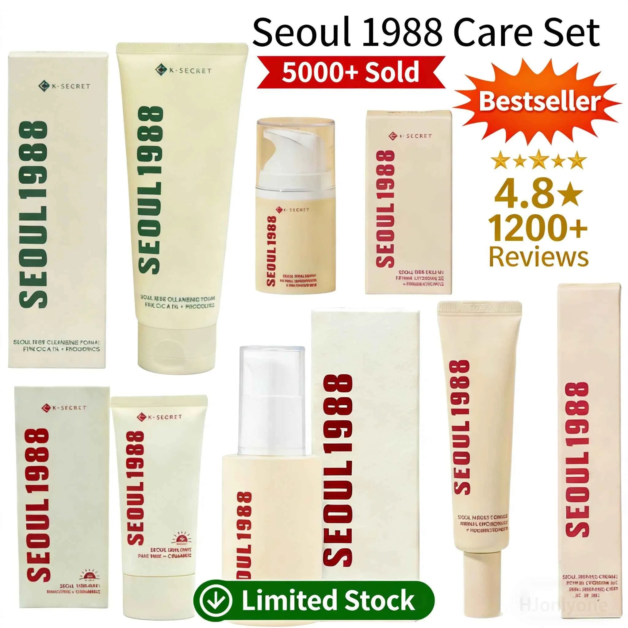 Image of Seoul 1988 Augencreme Gesichtscreme Set Feuchtigkeitsspendend Straffend Glättend Reduziert Feine Linien Dunkle Augenringe Leichte Tägliche Hautpflege Kombination
