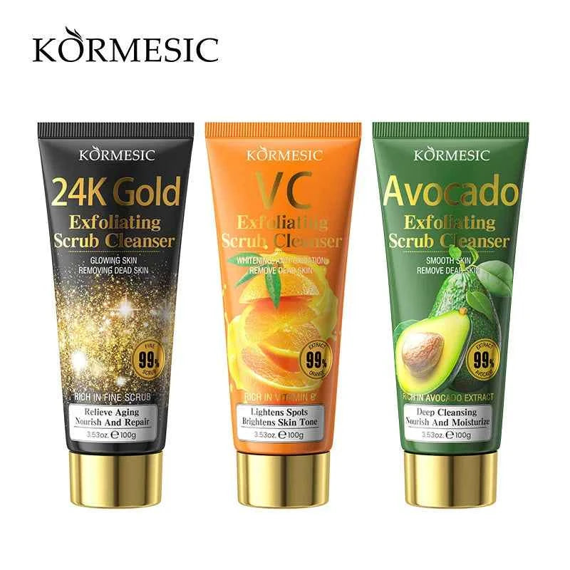 Image of KORMESIC 24K Gold Exfolierender Gesichtsreiniger Feuchtigkeitsspendende Ölkontrolle Reinigender Hautwaschschaum Gesichtspflege