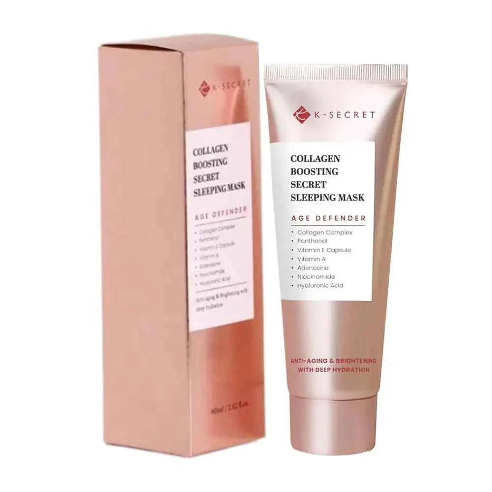 Image of K-SECRET Koreanische tiefe Kollagenmaske, abziehbare Maske, Gesicht, Anti-Falten-Lifting, Hautpflege-Masken, Packung mit Nachtverpackung, Haut über Nacht