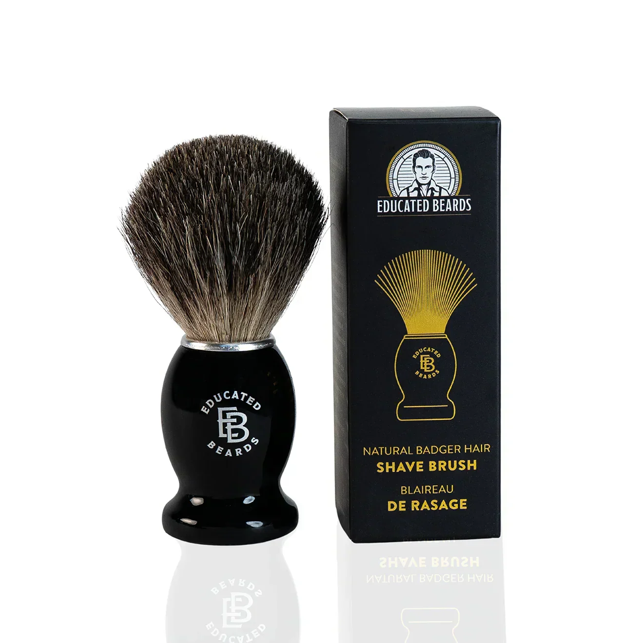 Image of Educated Beards Badger Shave Brush-0