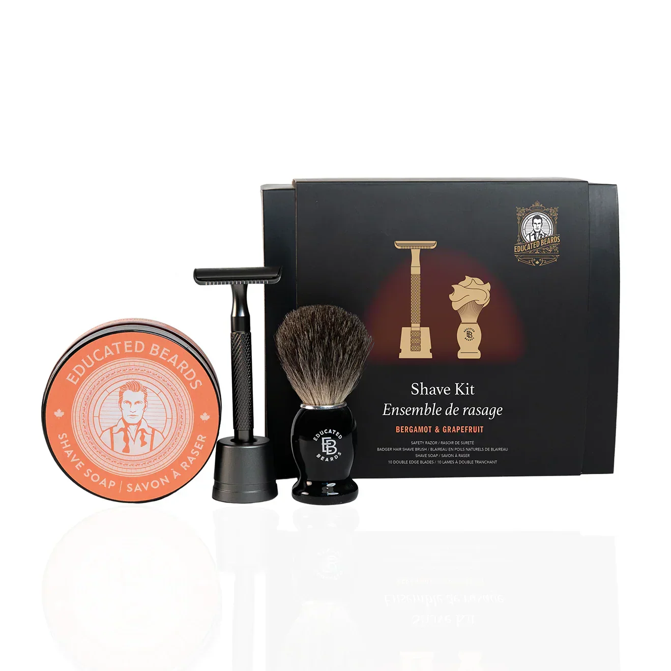 Image of Educated Beards Bergamot & Grapefruit Shave Kit-0