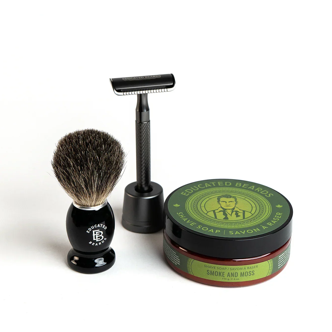 Image of Educated Beards Smoke & Moss Shave Kit-1