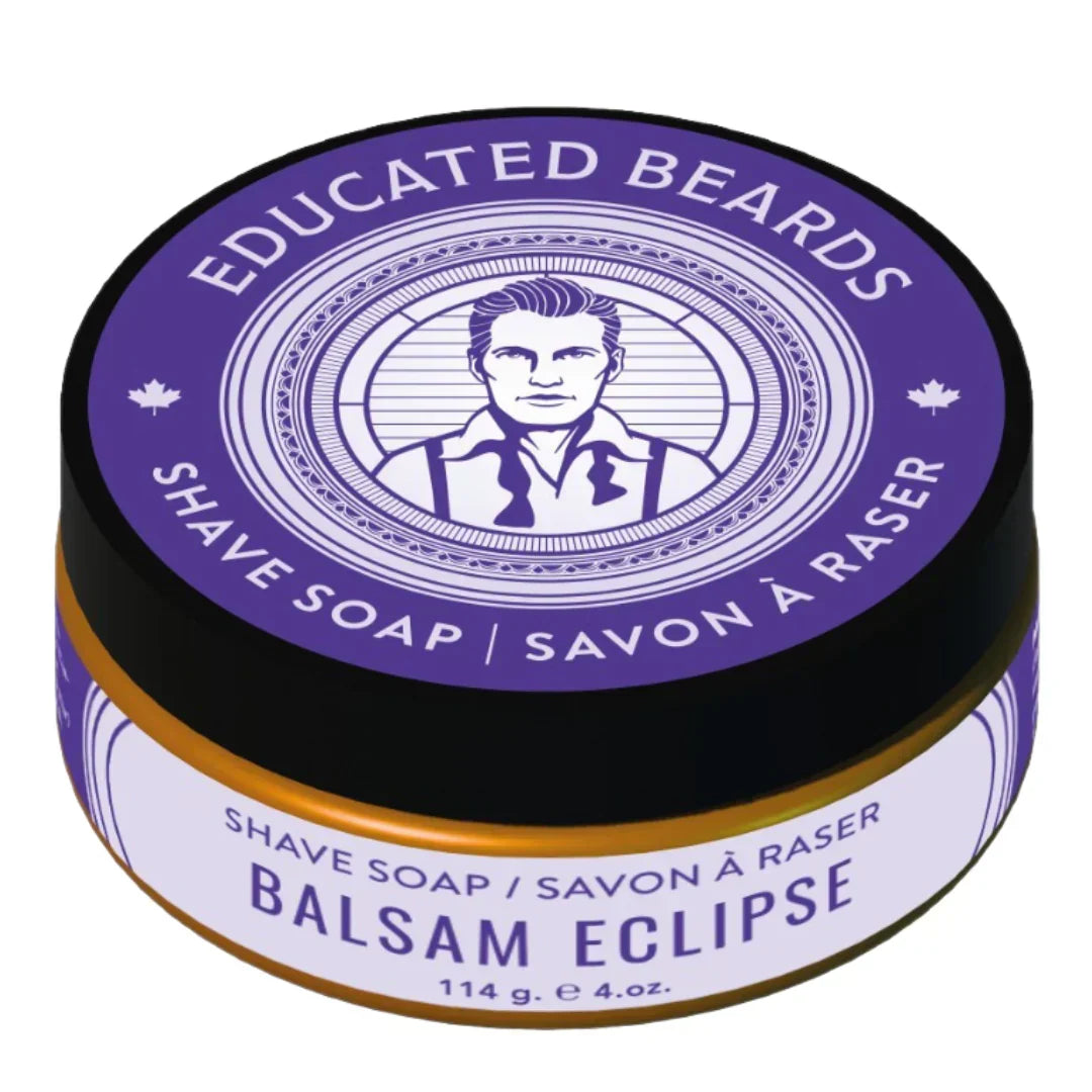 Image of Educated Beards Balsam Eclipse Shave Soap 114g-0