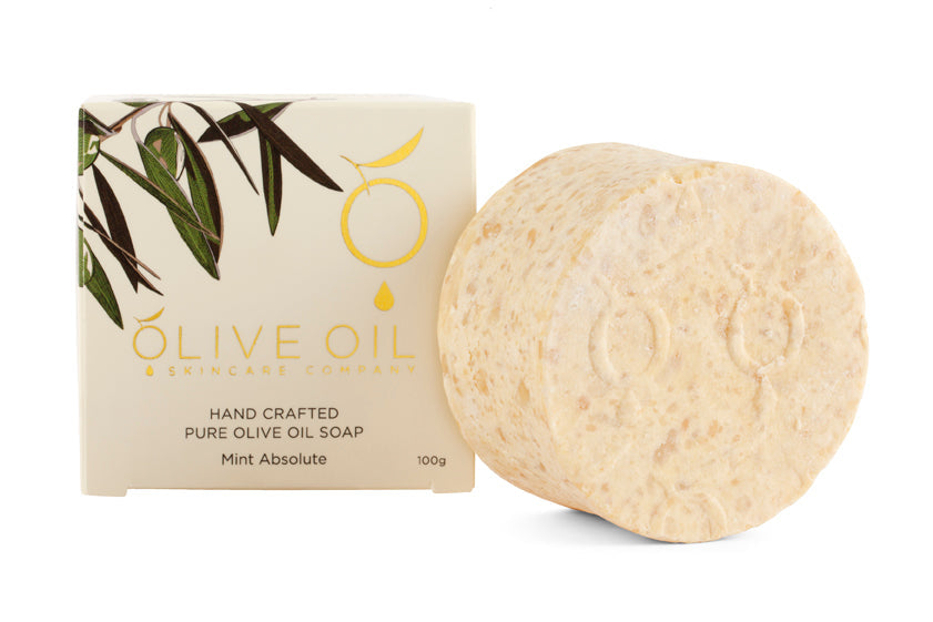 Image of Olive Oil Soap, All-Natural,  Mint Absolute ,100g-4