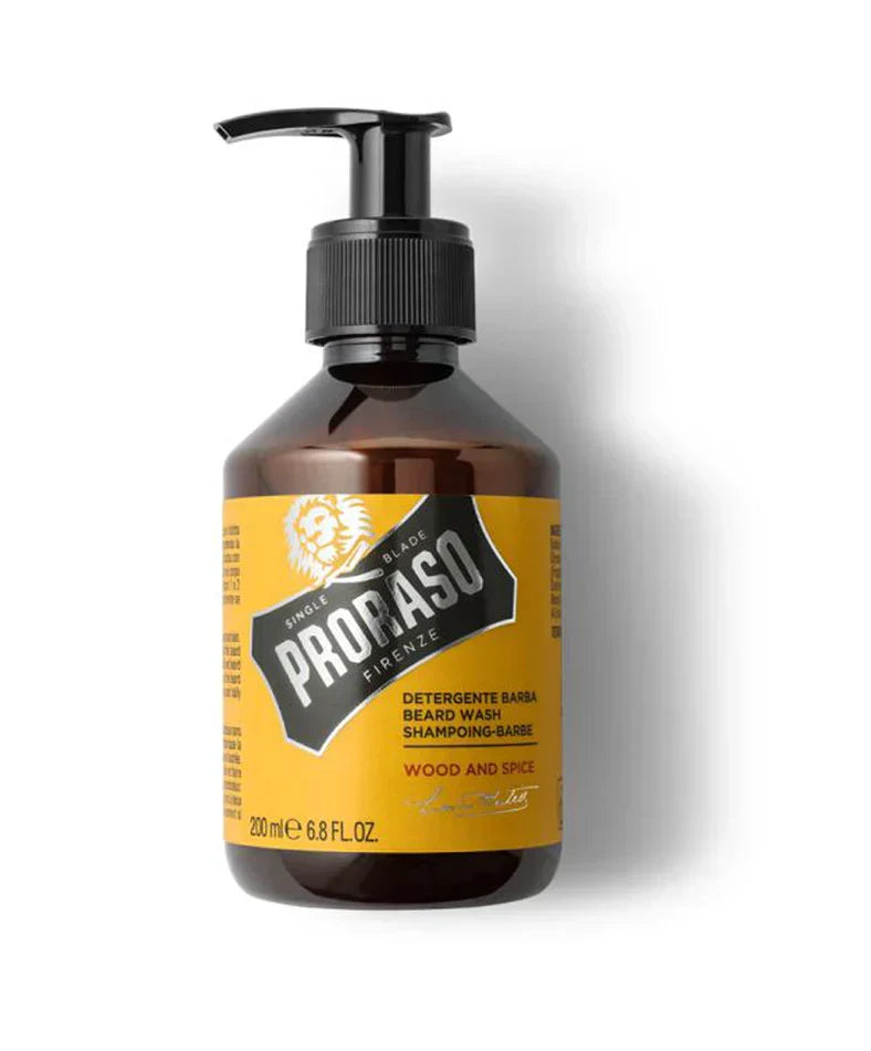 Image of Proraso Beard Wash Wood and Spice 200ML-0