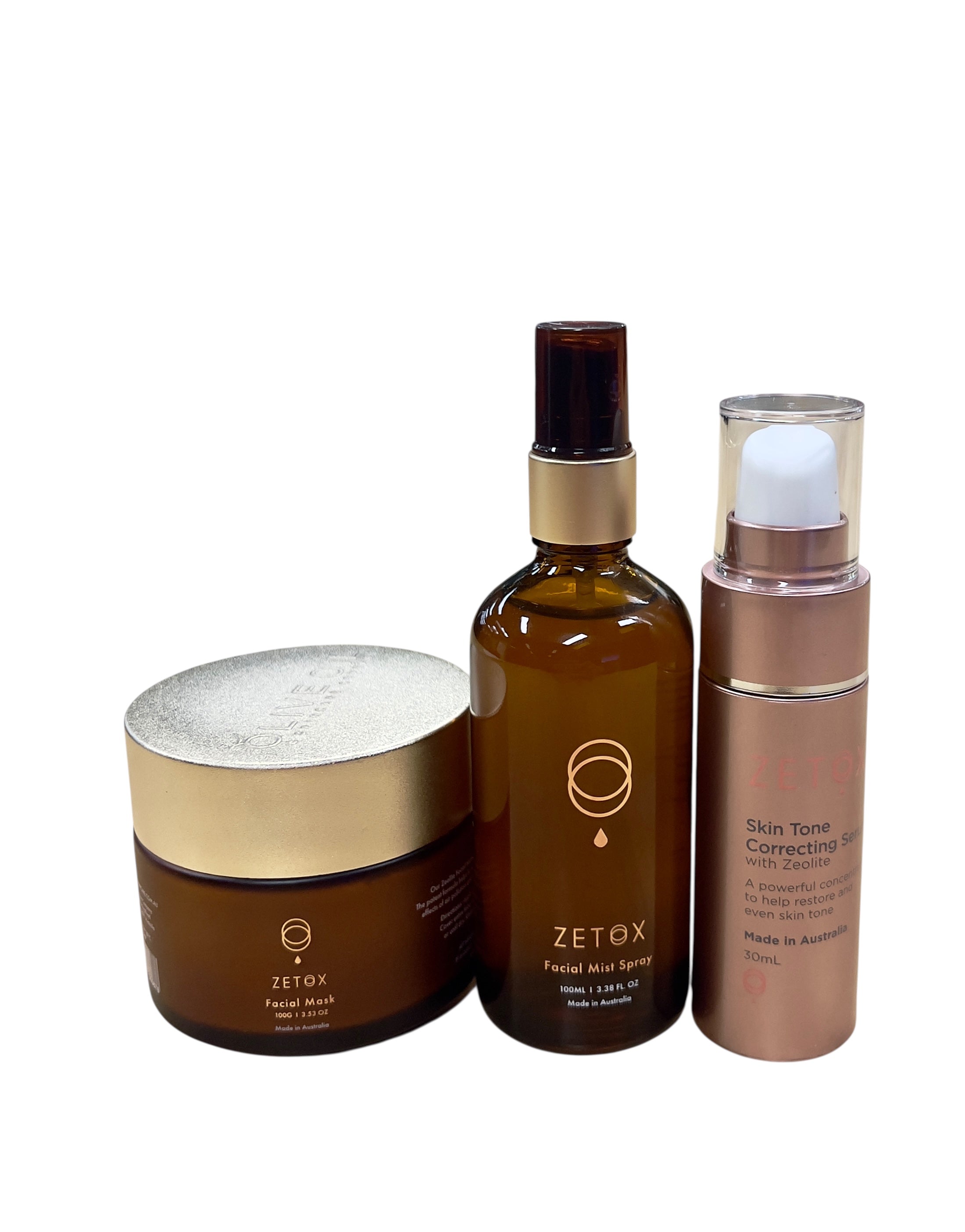 Image of Zetox Bundle- Clay Mask with Facial Mist 100ml and Facial Serum 30ml-1