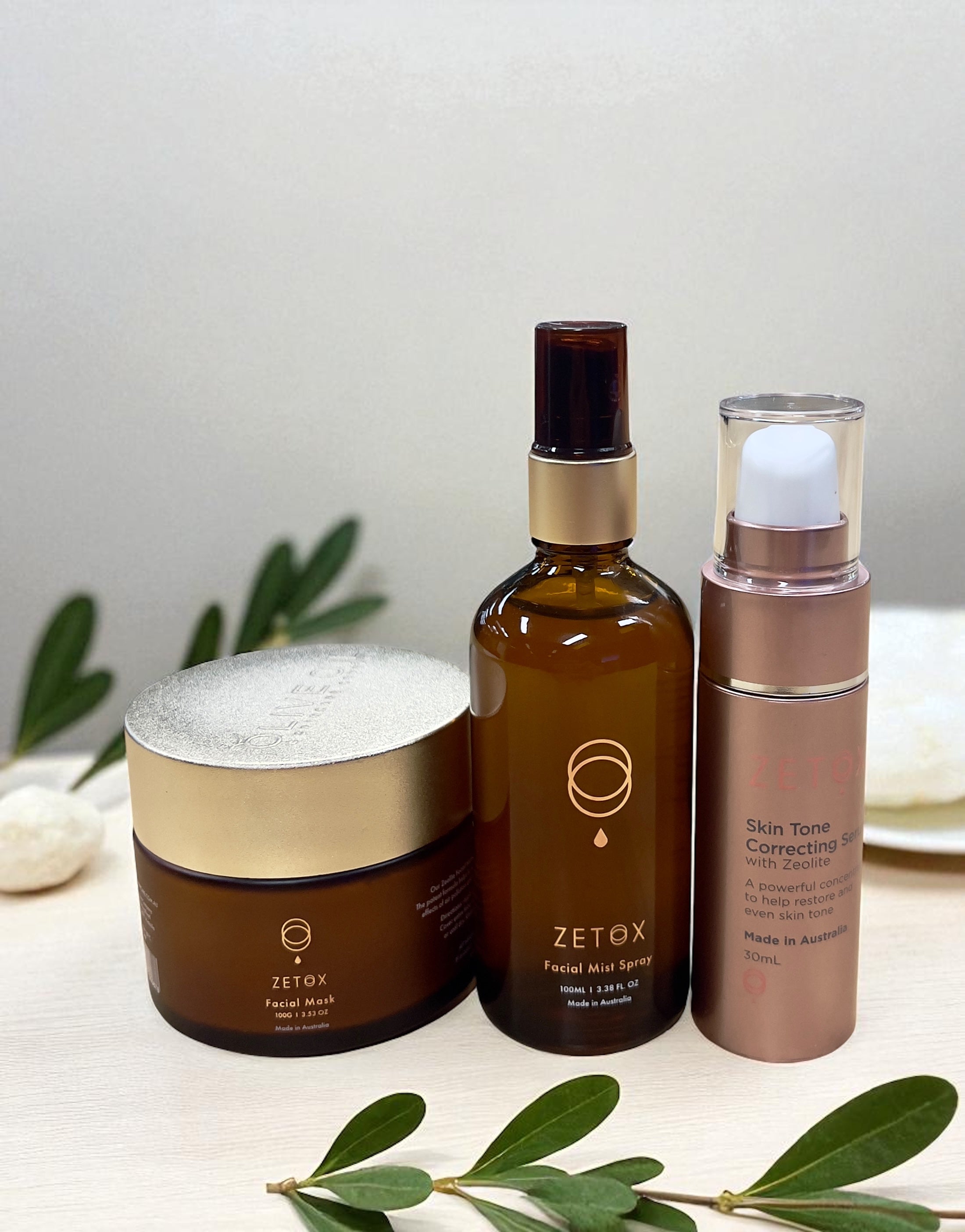 Image of Zetox Bundle- Clay Mask with Facial Mist 100ml and Facial Serum 30ml-2