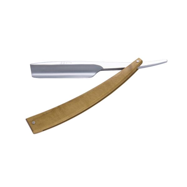 Image of DV-8009142, Dovo Straight Razor EDO, 5/8”, carbon, 1/1 full hollow, Ultra compressed maple wood-0