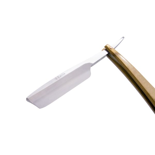 Image of DV-8009142, Dovo Straight Razor EDO, 5/8”, carbon, 1/1 full hollow, Ultra compressed maple wood-1