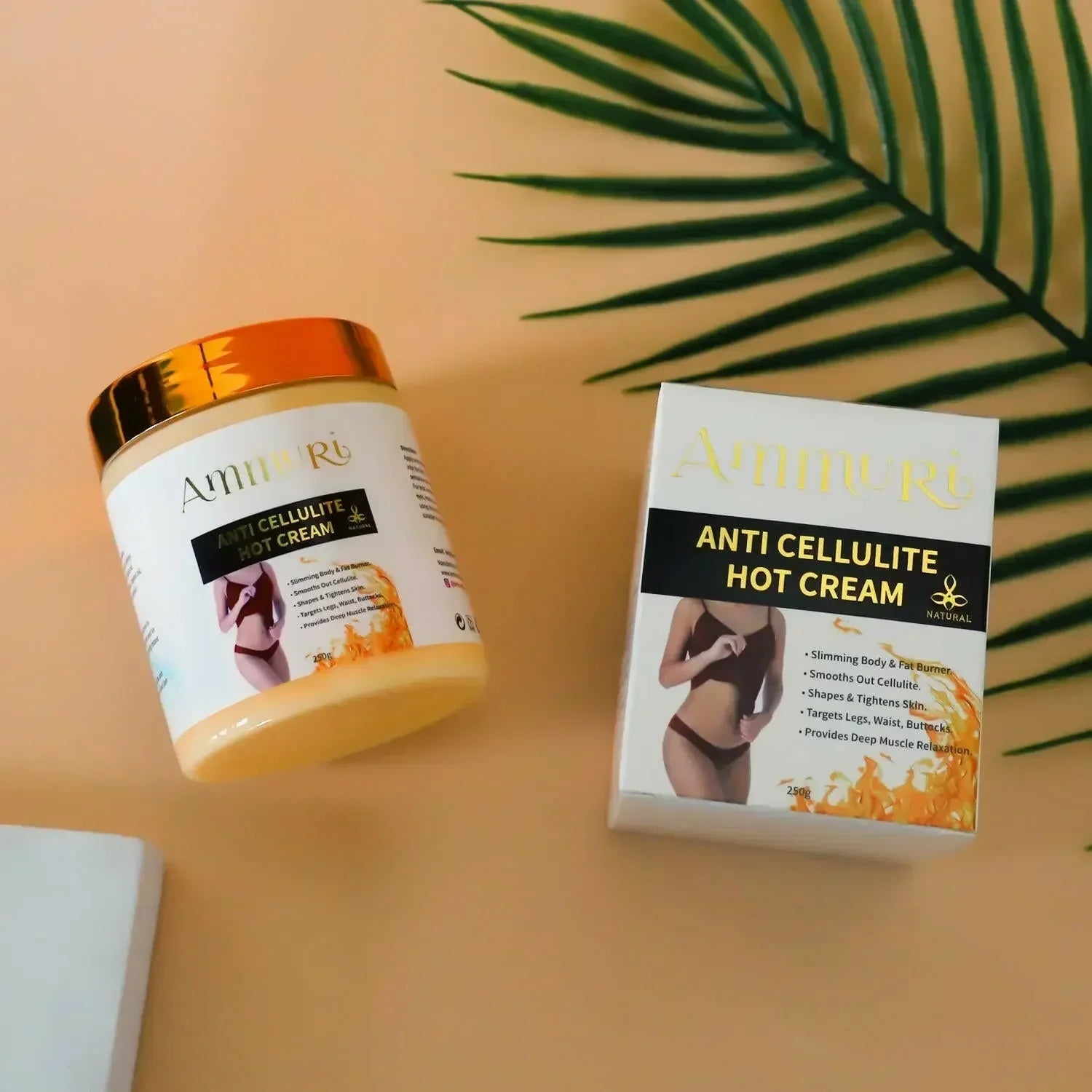 Image of Ammuri Toning & Firming Body Cream – Targets Appearance of Cellulite & Stretch Marks (250g)-2