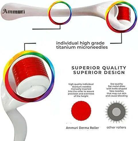 Image of Ammuri Derma Roller Titanium Skin Rejuvenation System-2