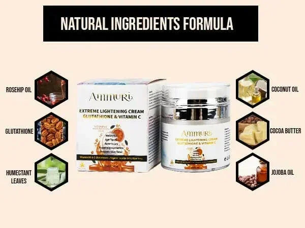 Image of Ammuri Lightening Brightening Moisturiser Cream – For Face, Body & Sensitive Areas (50g)-3