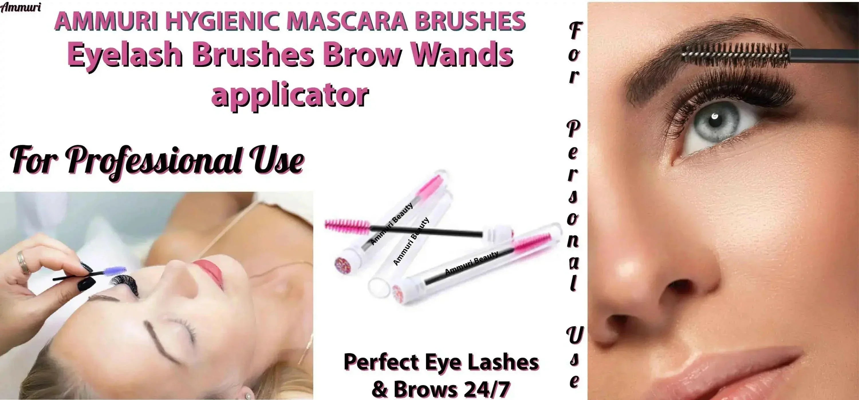 Image of Ammuri Skincare Hygienic Mascara Brushes & Brow Wands-1