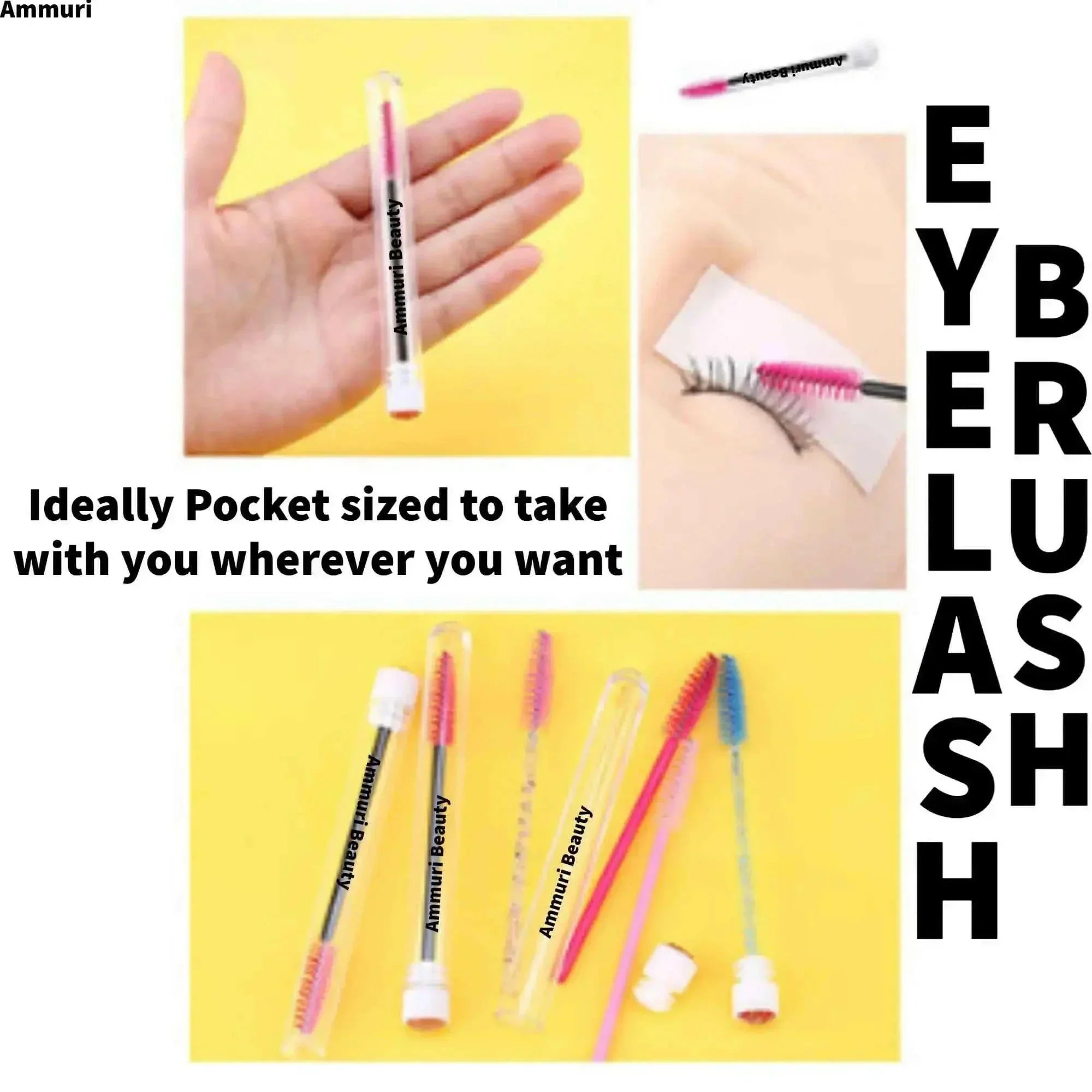 Image of Ammuri Skincare Hygienic Mascara Brushes & Brow Wands-3