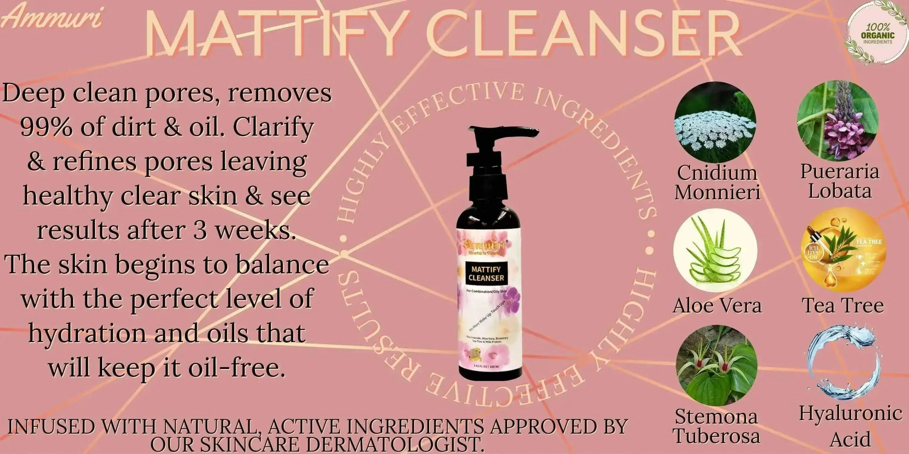 Image of Ammuri Mattify Cleanser for Oily Skin - 100ml-2