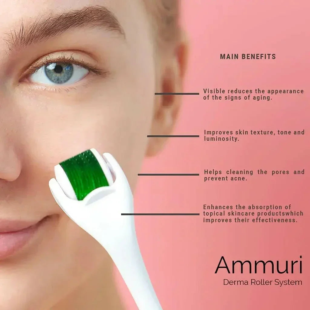 Image of Ammuri Skincare Micro Needle Derma Roller System-2