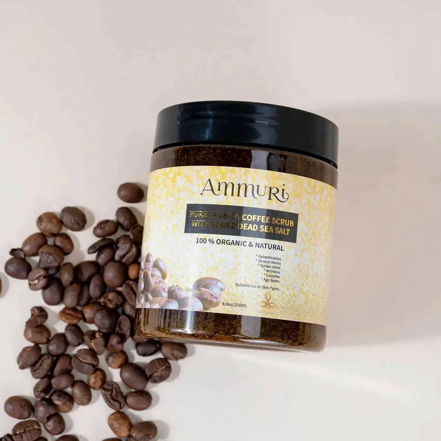 Image of Ammuri Organic Coffee Scrub for Skin - Arabica Face Mask-4