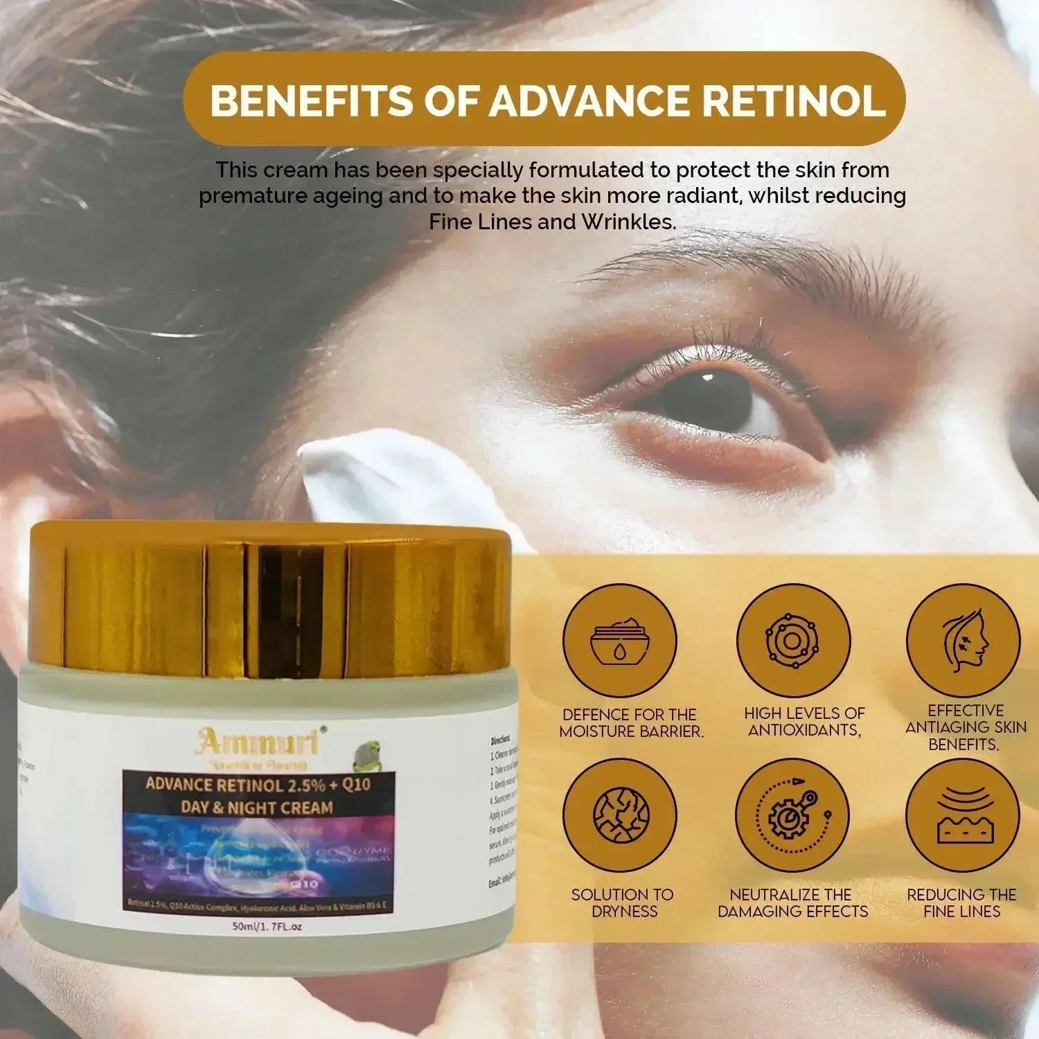 Image of Ammuri Beauty Q10 Face Cream & Advance Retinol 2.5% Cream-4