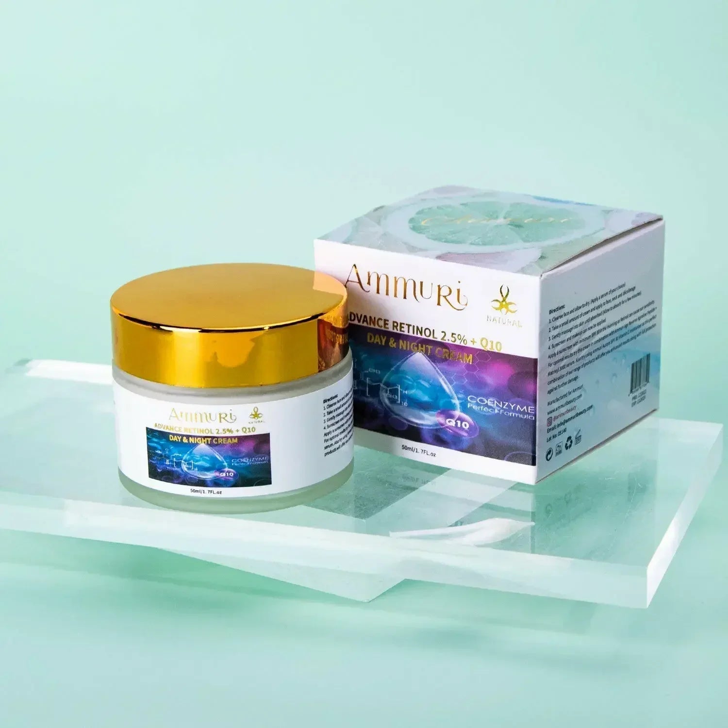 Image of Ammuri Beauty Q10 Face Cream & Advance Retinol 2.5% Cream-0