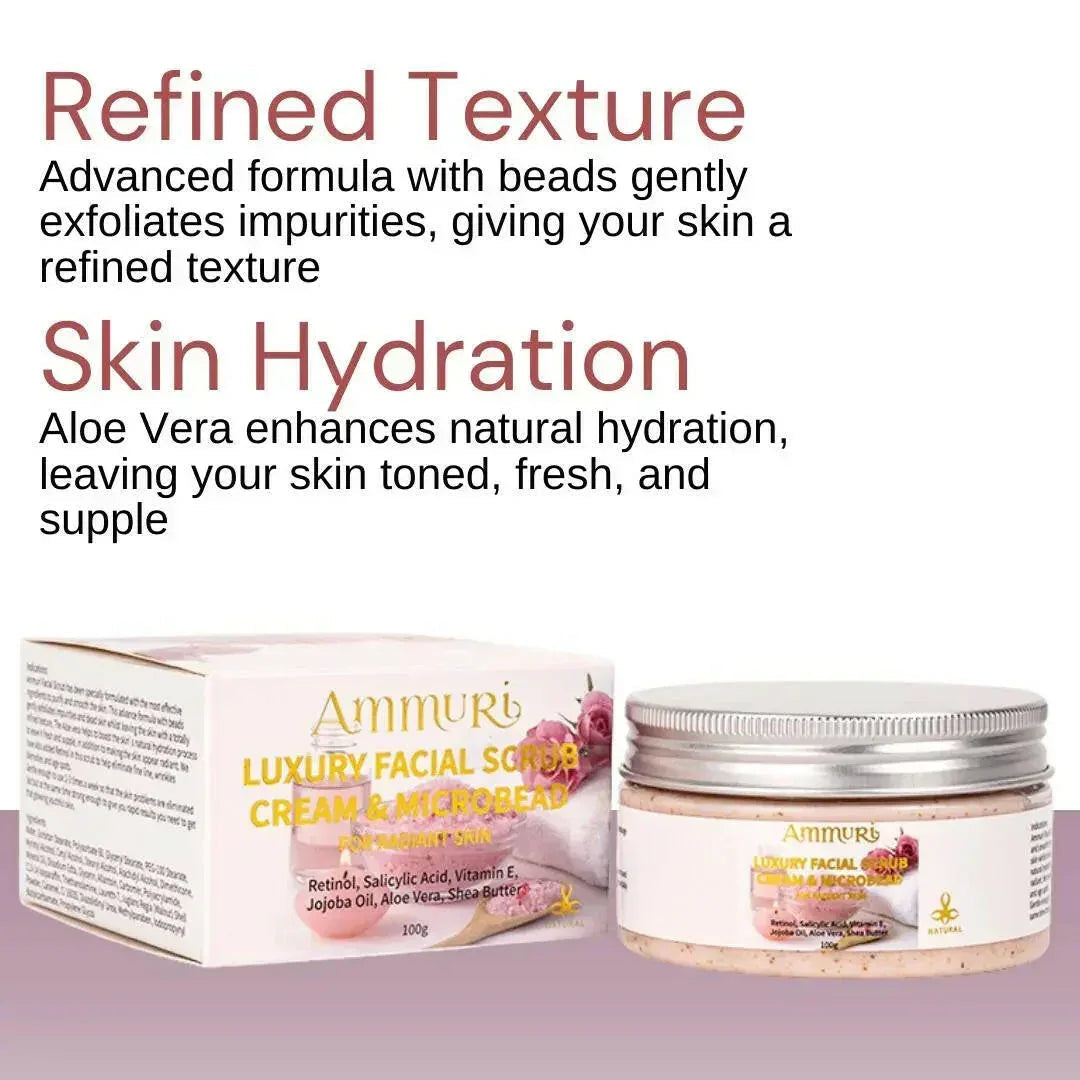 Image of Ammuri Skincare Retinol Facial Scrub - Exfoliating Cream-4
