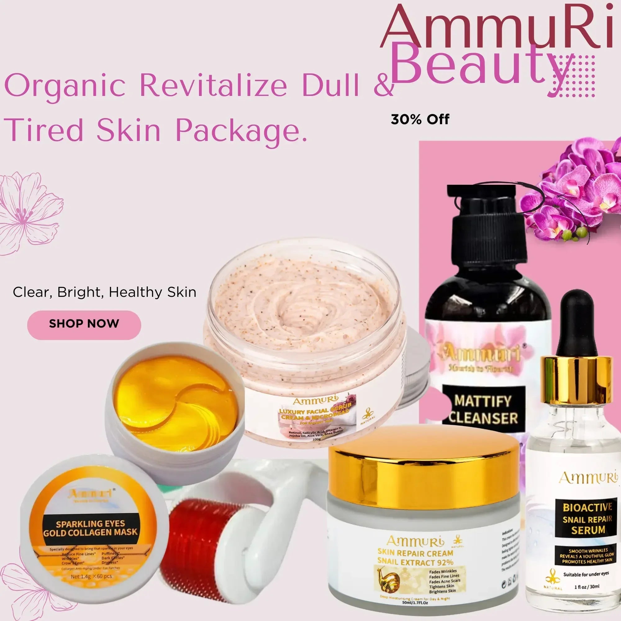 Image of Ammuri Skincare Revitalize Dull Skin Products Package-0