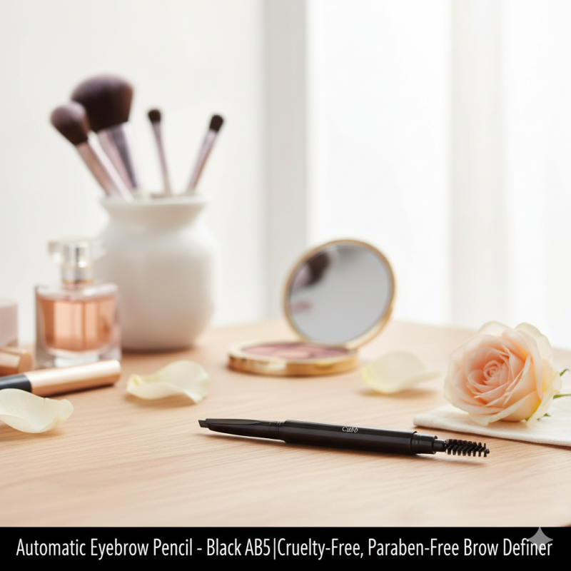 Image of Automatic Eyebrow Pencil – Black AB5 | Cruelty-Free, Paraben-Free Brow Definer