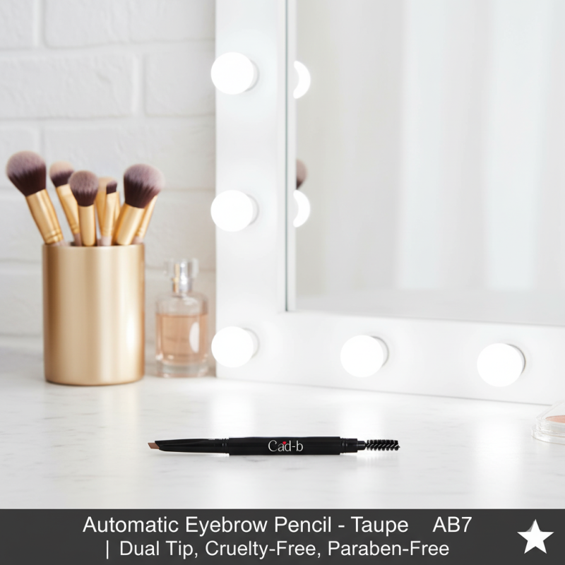 Image of Automatic Eyebrow Pencil – Taupe – AB7 | Dual Tip, Cruelty-Free, Paraben-Free
