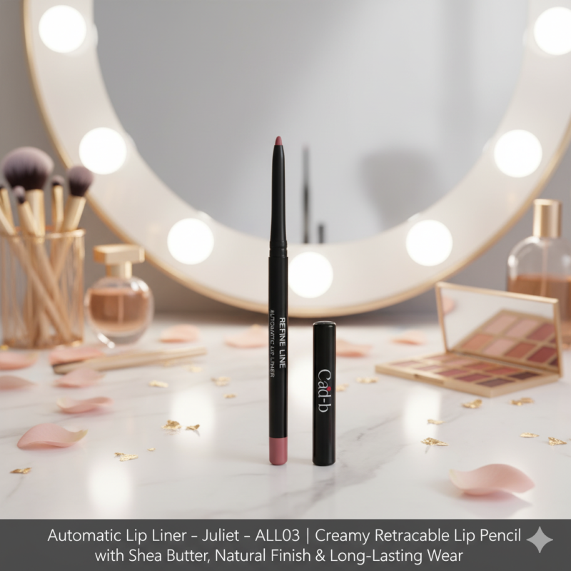 Image of Automatic Lip Liner – Juliet – ALL03 | Creamy Retractable Lip Pencil with Shea Butter, Natural Finish & Long-Lasting Wear