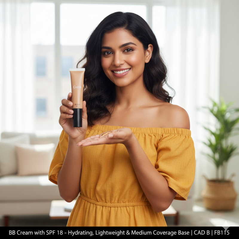 Image of BB Cream with SPF 18 – Hydrating, Lightweight & Medium Coverage Base | CAD B | FB115