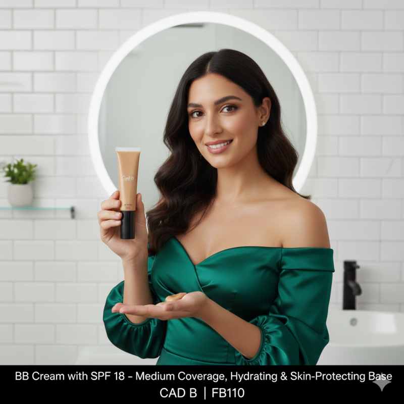 Image of BB Cream with SPF 18 – Medium Coverage, Hydrating & Skin-Protecting Base | CAD B | FB110