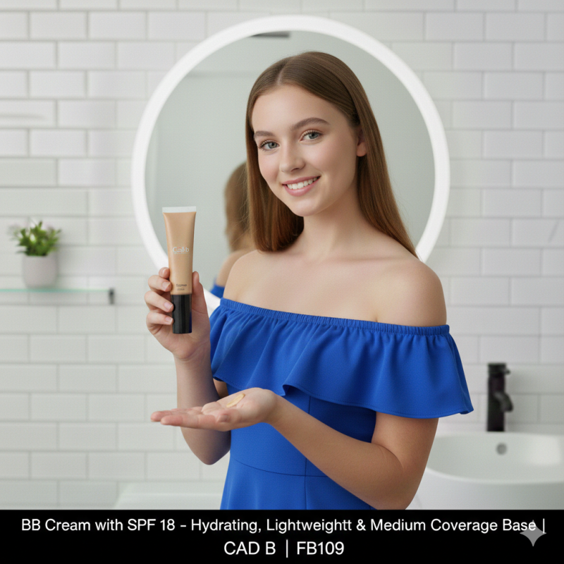 Image of BB Cream with SPF 18 – Hydrating, Lightweight & Medium Coverage Base | CAD B | FB109