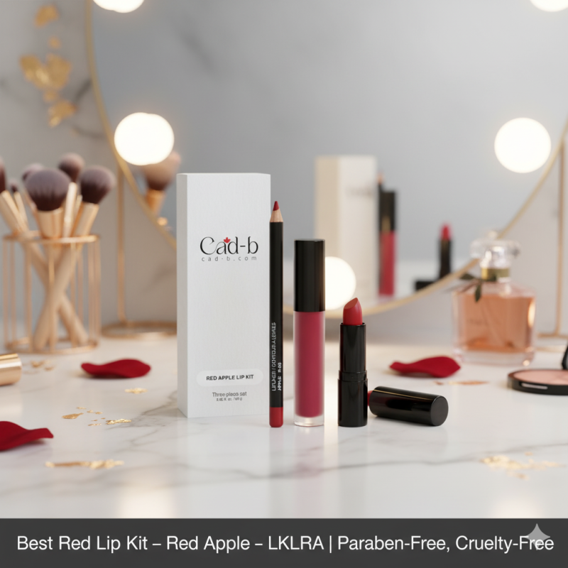 Image of Best Red Lip Kit – Red Apple – LKLRA | Paraben-Free, Cruelty-Free