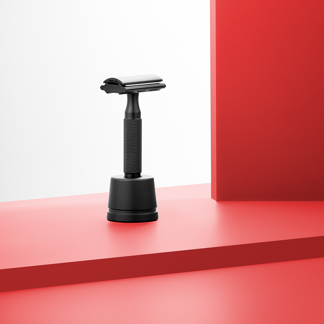 Image of Rockwell 6S Stainless Steel Adjustable DE Safety Razor - Matte Black PVD (6 Settings)-2